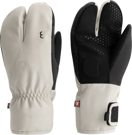 Bbb cycling subzero 2 x 2 fietshandschoenen winter - thermo - waterdicht winddicht - touchscreen - grijs - l - bwg-50 l