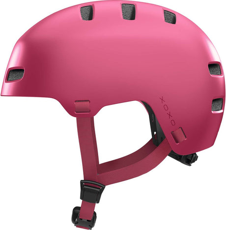 Abus fietshelm xoxo mono red s - 51-55 cm - rood - geschikt voor gebruik op elektrische fietsen - stadsfietsen - 370 g s