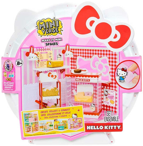 Miniverse make it mini spaces™ hello kitty® - knutselset - bouwpakket- maak je eigen mini hello kitty bakkerij