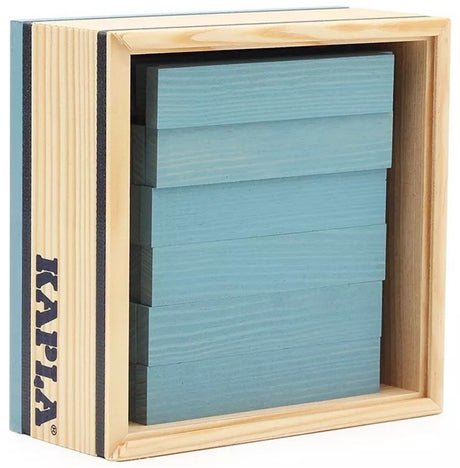 Kapla - kleur - constructiespeelgoed - lichtblauw - 40 plankjes