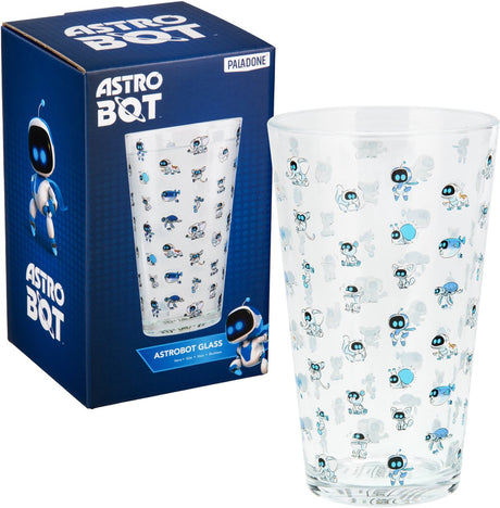 Paladone astrobot glas – 400 ml drinkglas met astro bot opdruk – gaming drinkware –