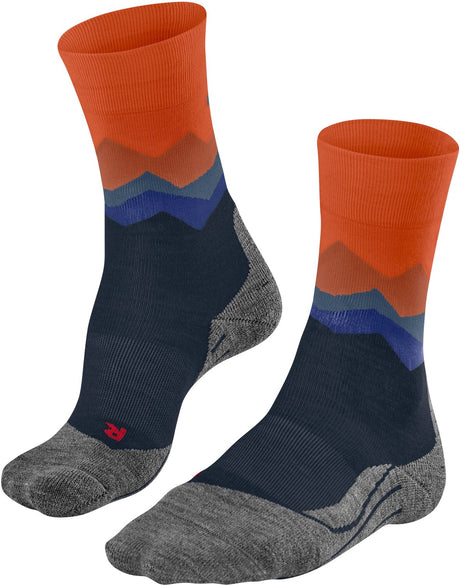 Falke tk2 anti-blaar dik wol functioneel materiaal wandelsokken heren blauw - maat 39-41