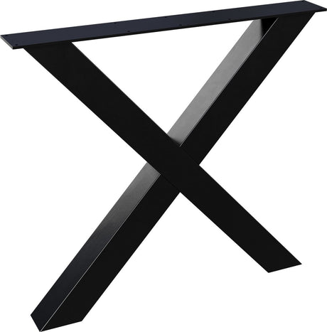 Woood tablo alkmaar poot 1 stuks - metaal - zwart - 72x79x10