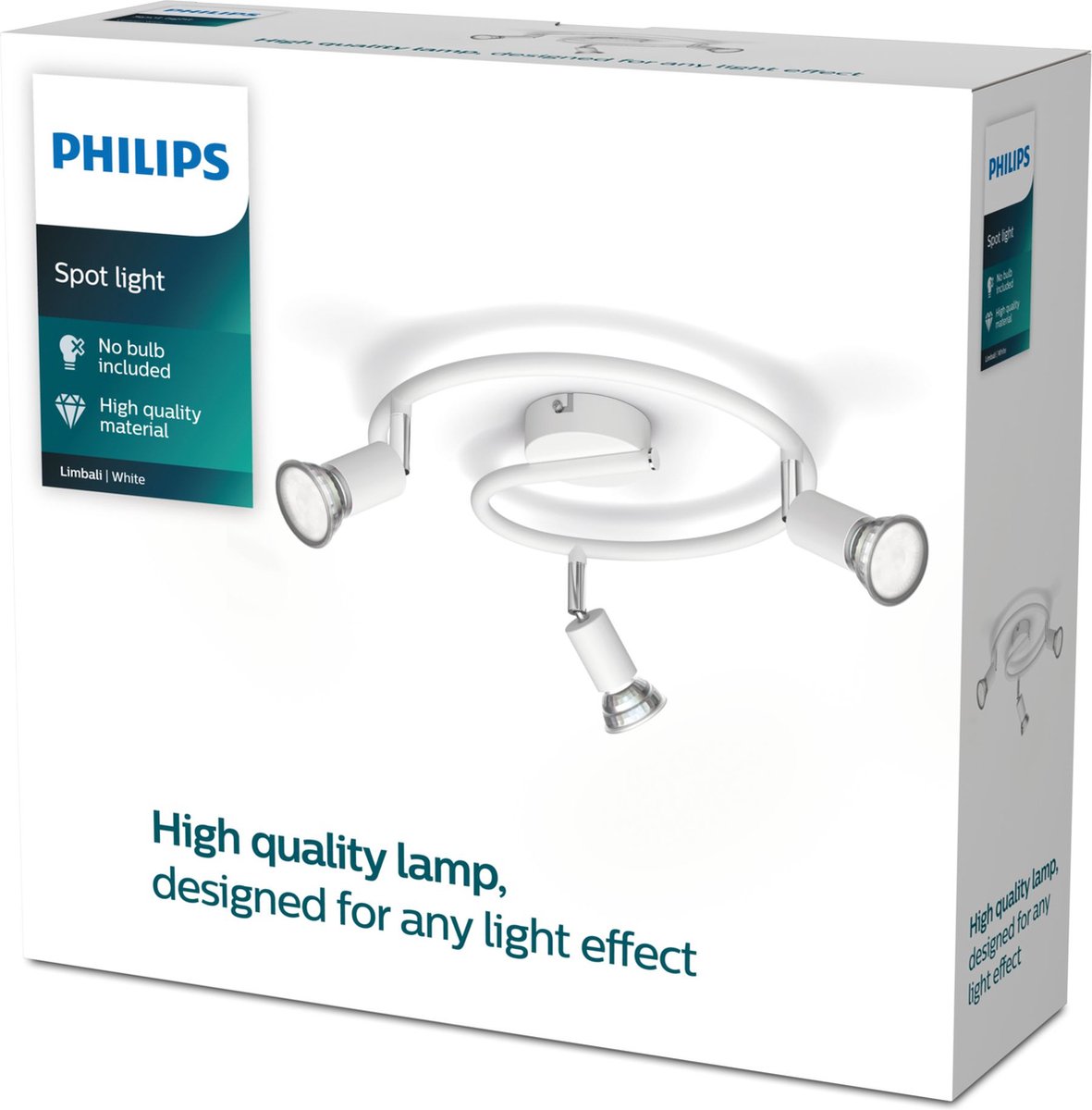 Philips led philips limbali opbouwspot - 3-lichts - wit