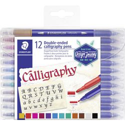 Staedtler design journey - calligraphy pen duo punt - set 12 st
