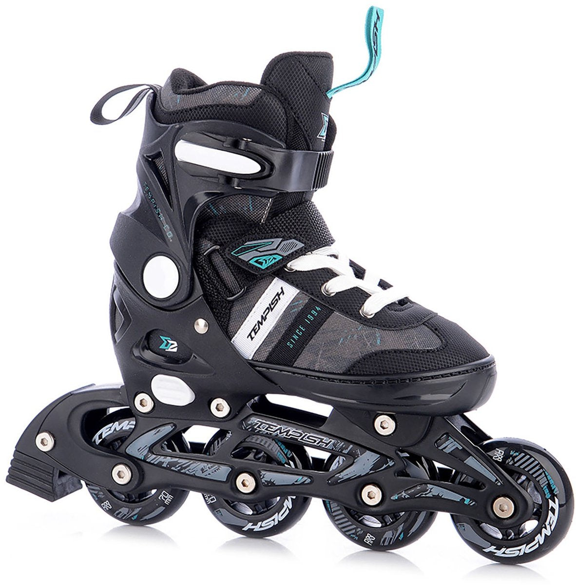 Tempish dasty 2 skeelers - inline skates - verstelbaar - zwart - maat 37-40