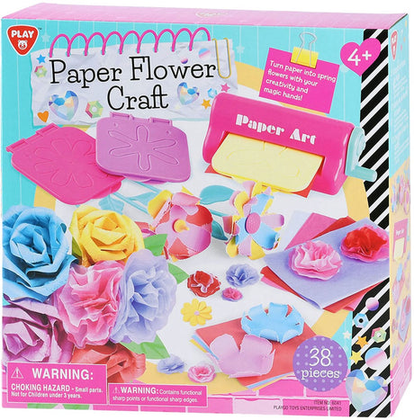 Play go papieren bloemen maken knutselset - 38dlg.