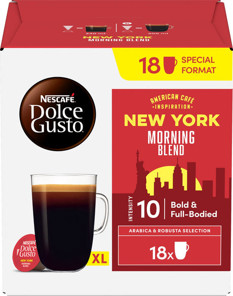 Nescafé dolce gusto capsules new york morning blend - 54 koffiecups voor 54 koppen koffie