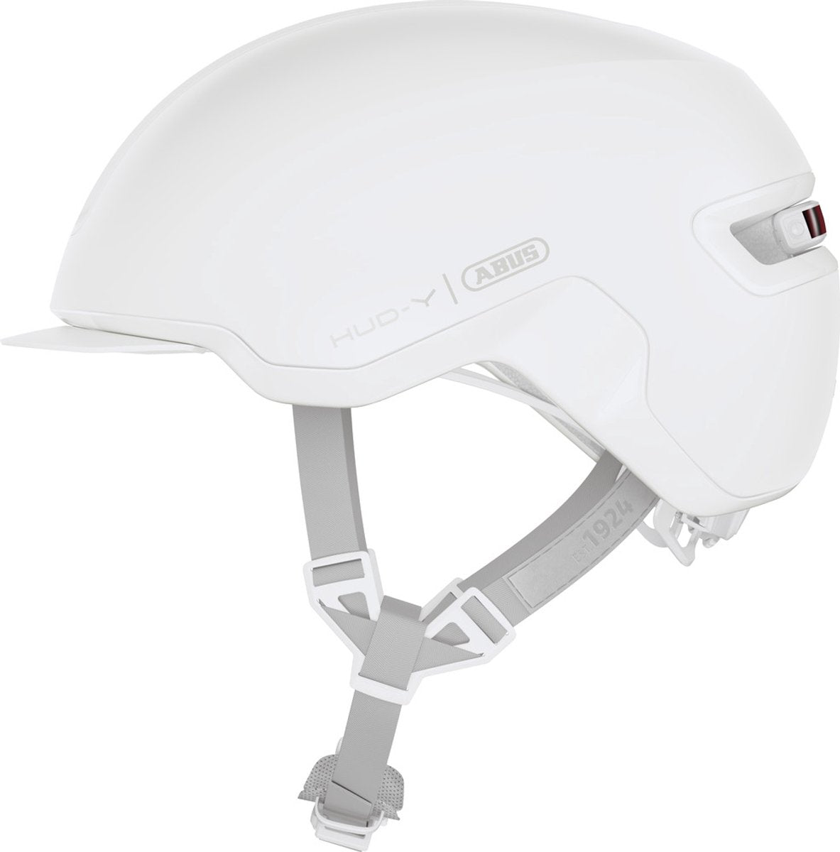 Abus fietshelm hud-y pure white s - 51-55 cm - wit - geschikt voor gebruik op elektrische fietsen - stadsfietsen - 280 g