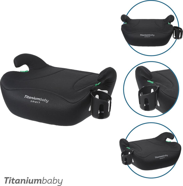 Titanium baby titaniumbaby smart ivar zitverhoger - i-size compatible - vanaf 125 cm - incl cupholder