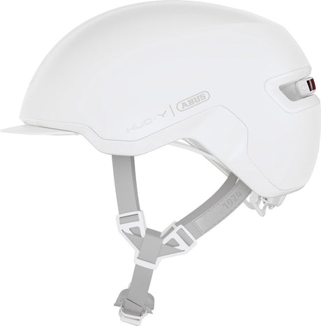 Abus fietshelm hud-y pure white s - 51-55 cm - wit - geschikt voor gebruik op elektrische fietsen - stadsfietsen - 280 g s