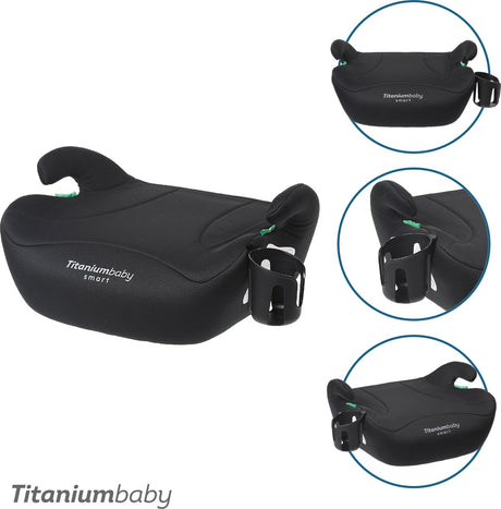 Titanium baby titaniumbaby smart ivar zitverhoger - i-size compatible - vanaf 125 cm - incl cupholder