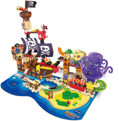 Vtech - marble rush - pirate adventure set - 162 delig
