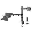 Monitorstandaard act ac8305 aluminium, kunststof, staal zwart
