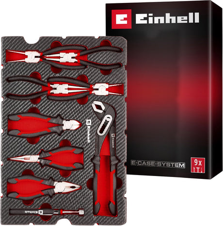 Einhell 370522 zangen-set 9-tlg.einleger pad kofferinlegstuk