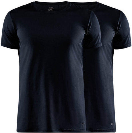 Craft core dry tee multi 2-pack m heren thermoshirt - zwart s