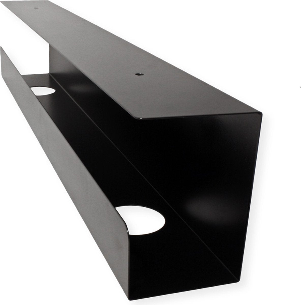 Value kabelgoot voor montage onder de tafel, zwart