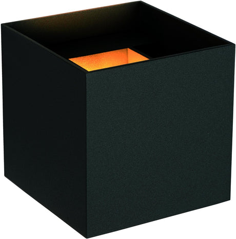 Lucide axi - wandspot wandlamp badkamer - led - 2x3,5w 2700k - ip54 - verstelbare stralingshoek - zwart