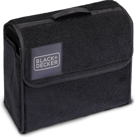 Black+decker auto organizer - 29 x 15 x 30 cm - met klittenband - handvat - zwart