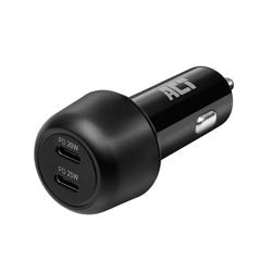 Autolader act ac2200 usb-c vrouwelijk zwart