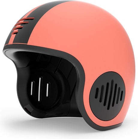 Chillafish bobbi kinderhelm geschikt voor meerdere sporten, maat s (hoofdomtrek: 50-55 cm), aanpasbare riempjes, extra veilige bescherming voor oren en een goede luchtcirculatie en verluchting, zalm roos
