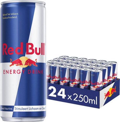 Red bull energy drink original 24-pack (24x250ml) - energiedrank