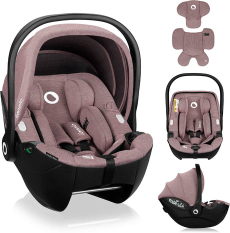 Lionelo moxie i-size - autostoel draagstoel vanaf geboorte - 40-87 cm - achterwaarts gericht (rwf) - bamboe stof - dri-seat - lichtgewicht 4,3 kg - isofix compatibel - memory foam - magnetische gordels - zonnekap - verstelbare hoofdsteun