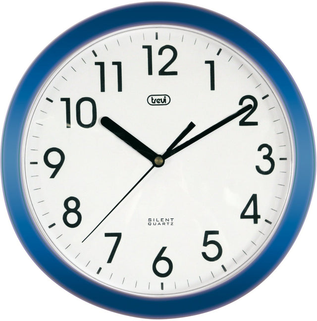 Trevi om3301 kwartsklok vierkant blauw, wit