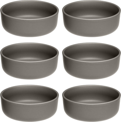 Leonardo roma schaal 16cm taupe - set 6