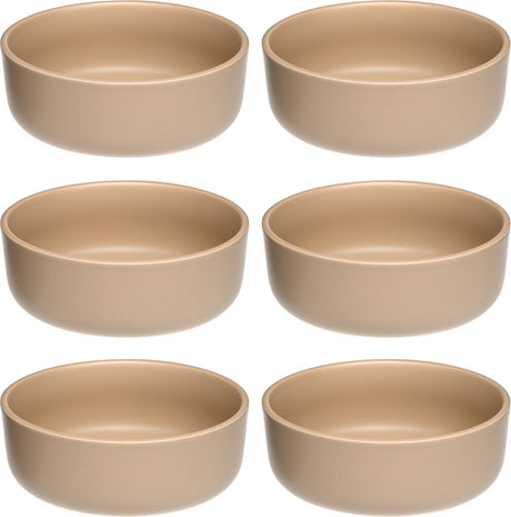Leonardo roma schaal 16cm abrikoos - set 6