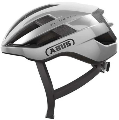 Abus fietshelm wingback gleam silver l - 57-61 cm - zilver - geschikt voor gebruik op racefietsen - gravelbikes - 270 g