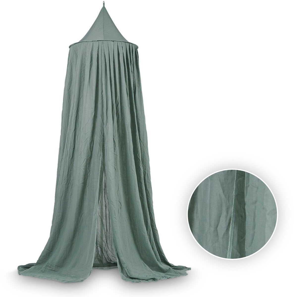 Jollein klamboe vintage - ash green - klamboe baby, hemeltje - 245cm
