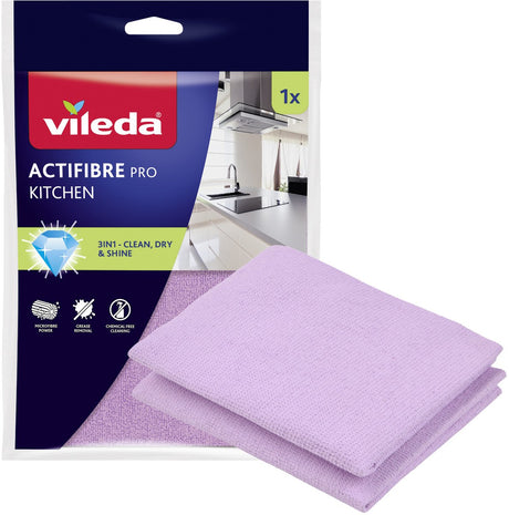Vileda actifibre pro keukendoekje van pva, microvezel doek - schoonmaakdoek1 stuk
