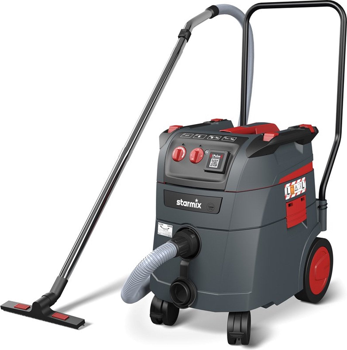 Starmix ipulse l-1635 top serie - industriële stofzuiger - permanent filterreiniging - 1600 w - 35 l