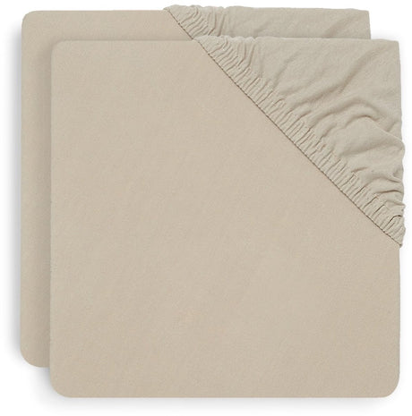 Jollein hoeslaken jersey 60x120cm nougat (2pack)