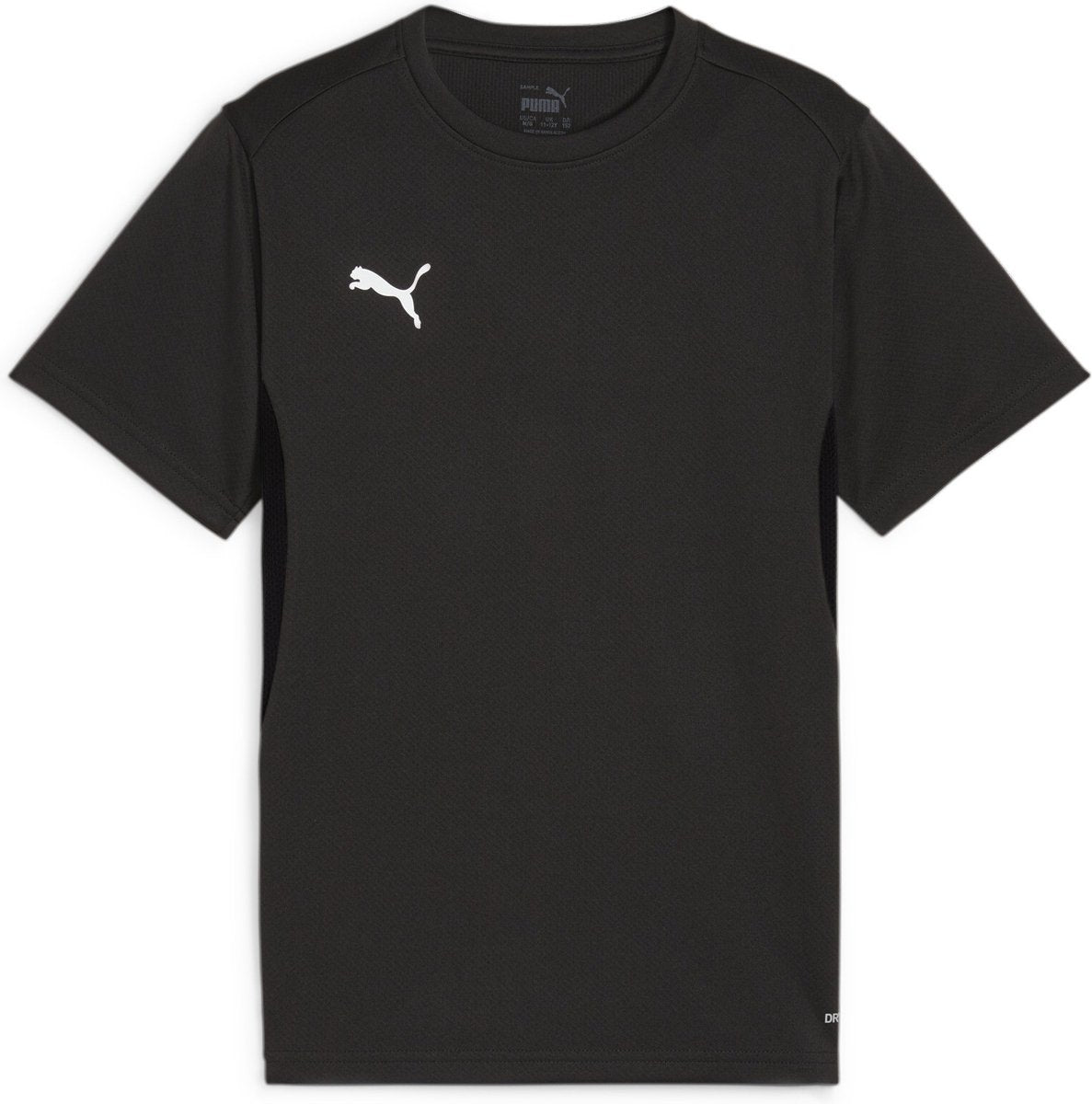 Puma teamgoal jersey jr jongens sportshirt - black- white-flat dark gray 152