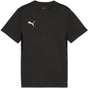 Puma teamgoal jersey jr jongens sportshirt - black- white-flat dark gray 152