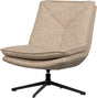 Woood milaro draaifauteuil - polyester - naturel melange - 88x75x94