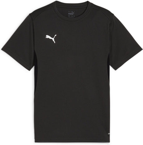 Puma teamgoal jersey jr jongens sportshirt - black- white-flat dark gray 164