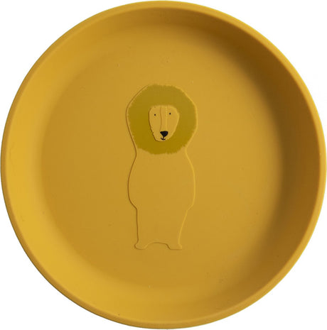 Trixie kinderbord - mr. lion - bord van siliconen - kinderservies - voor baby's vanaf 4 maanden - geschikt voor de vaatwasser