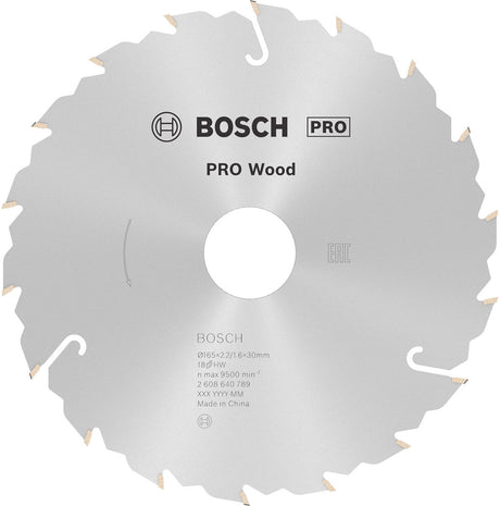 Bosch - cirkelzaagblad standard for wood speed 165 x 30 20 x 2,4 mm, 18