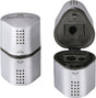 Faber-castell puntenslijper faber castell 2001 trio grip zilver