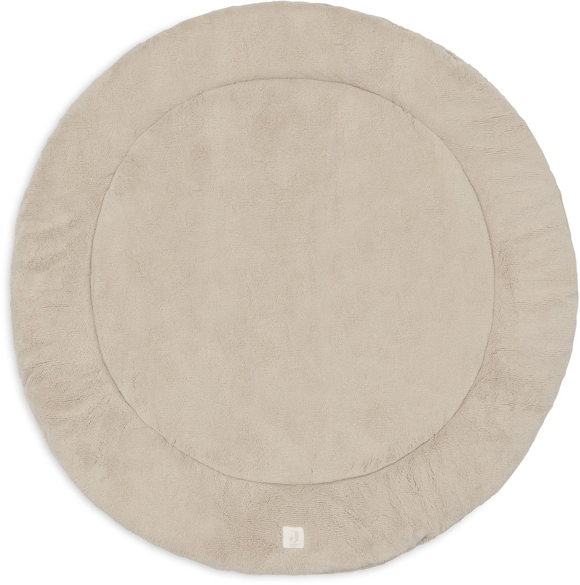 Jollein boxkleed rond baby - ø 95cm - fluffy - sand