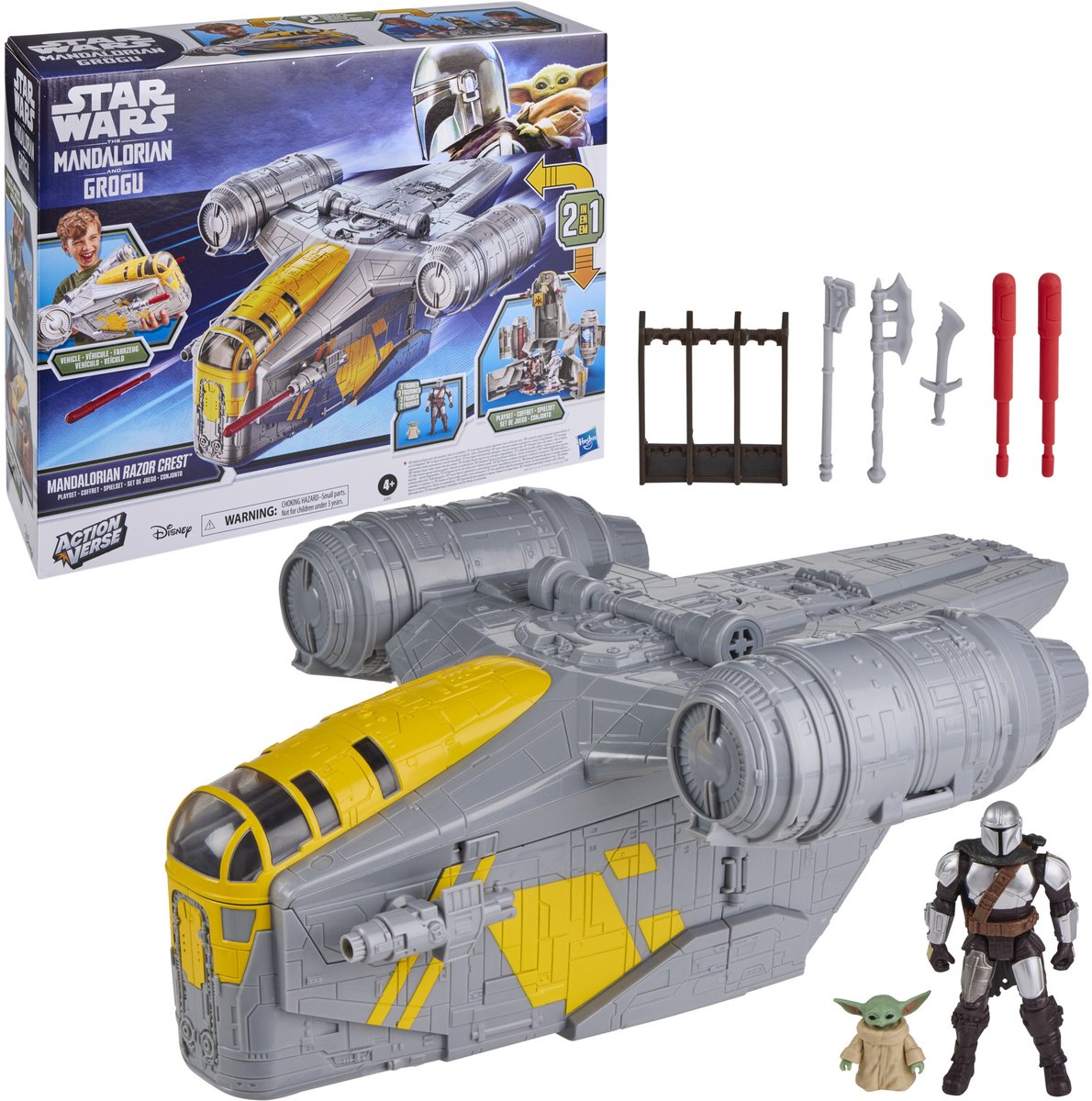 Hasbro star wars actionverse mandalorian razor crest - speelset