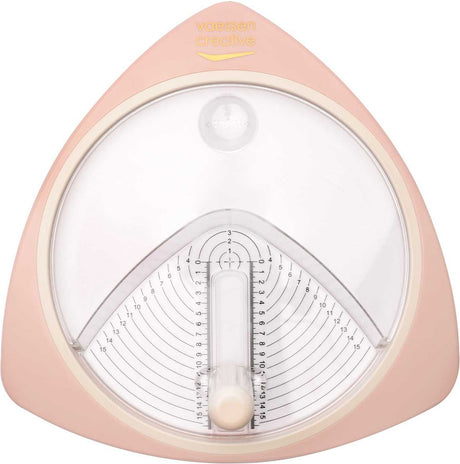 Vaessen creative cirkelsnijder - papiersnijder - verstelbaar - roze - diameter ø 15 cm - incl. 3 reservemesjes