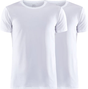 Craft core dry tee multi 2-pack m heren thermoshirt - wit l