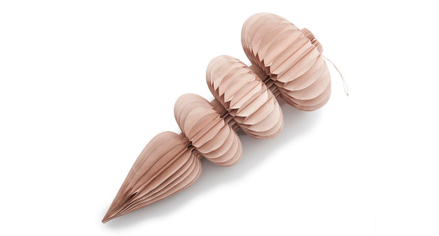 Paper cone hanger ø35x78cm nude pink