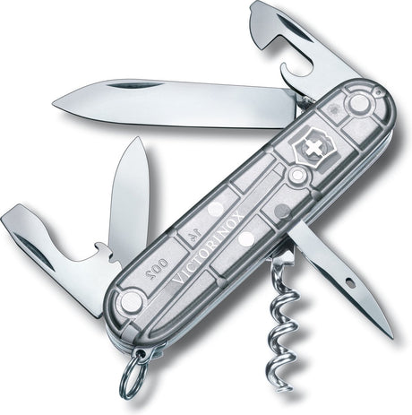 Victorinox spartan silvertech zakmes 91 mm 12 functies transparant zilver