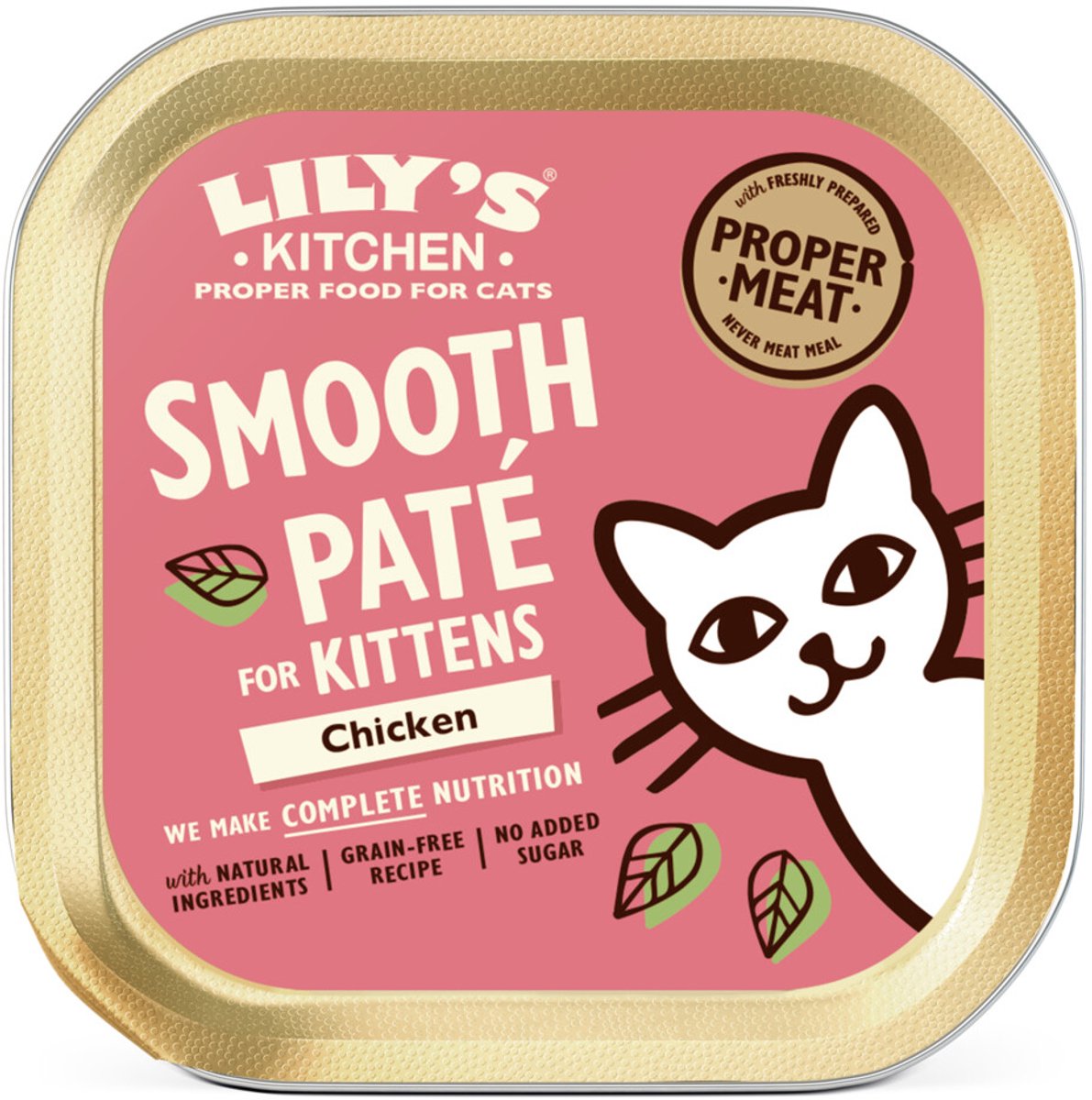 Lily's kitchen - kattenvoer - natvoer - smooth paté met kip voor kittens - 19 x 85 g