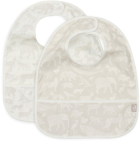 Jollein slab waterproof animals nougat (2pack)